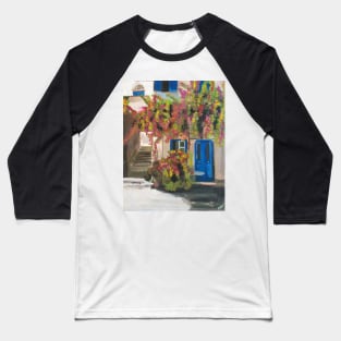 Greek Courtyard Baseball T-Shirt